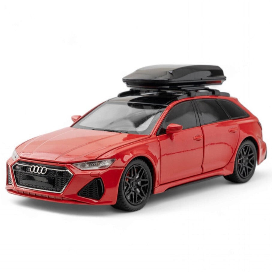 Audi Rs6 Travel Version Metal Car Toys For Kids 1:24 - Red