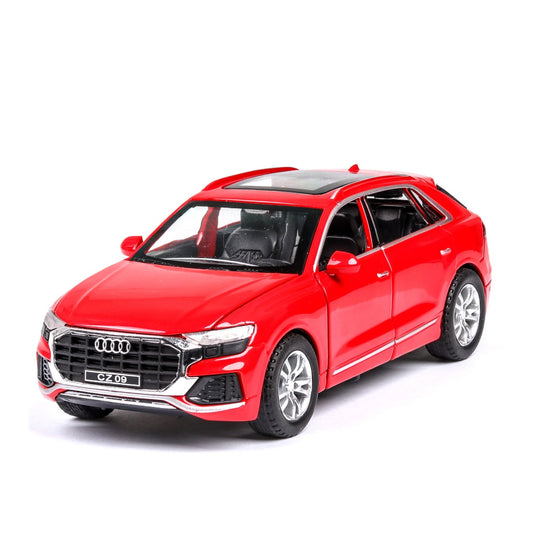 Audi Q8 Metal Car Toys For Kids 1:32 - Red