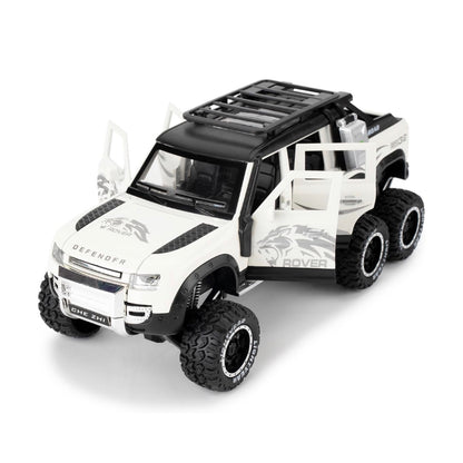 Land Rover Pickup 6*6 Metal Car Toys For Kids 1:24 - White