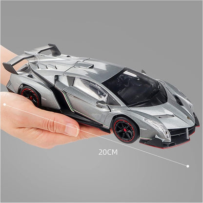 Lamborghini Venom Metal Car Toys For Kids 1:24 - Silver