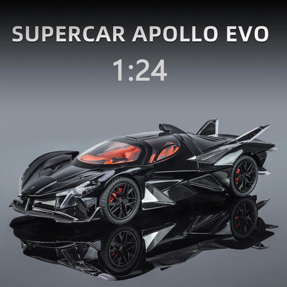 Apollo Evo Metal Car Toys For Kids 1:24 - Black