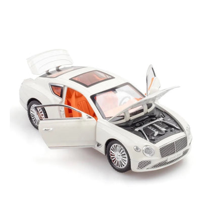 Bentley Continental Metal Car Toys For Kids 1:24 - White