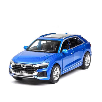 Audi Q8 Metal Car Toys For Kids 1:32 - Blue