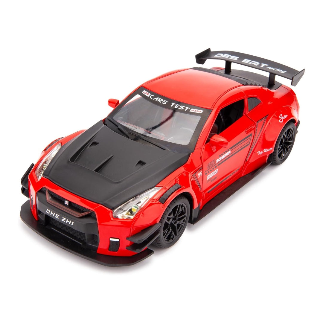 GTR Sports Car Metal Car Toys For Kids 1:24 - Red