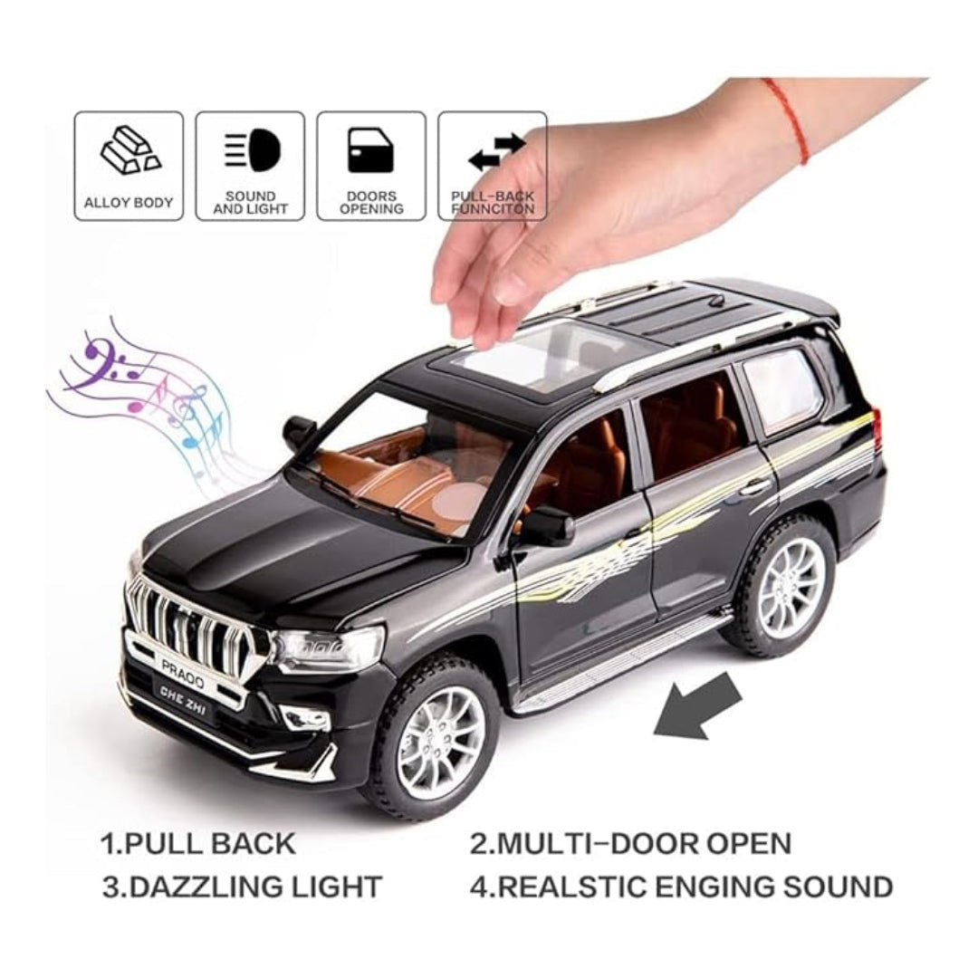 Prado Metal Car Toys For Kids 1:24 - Black