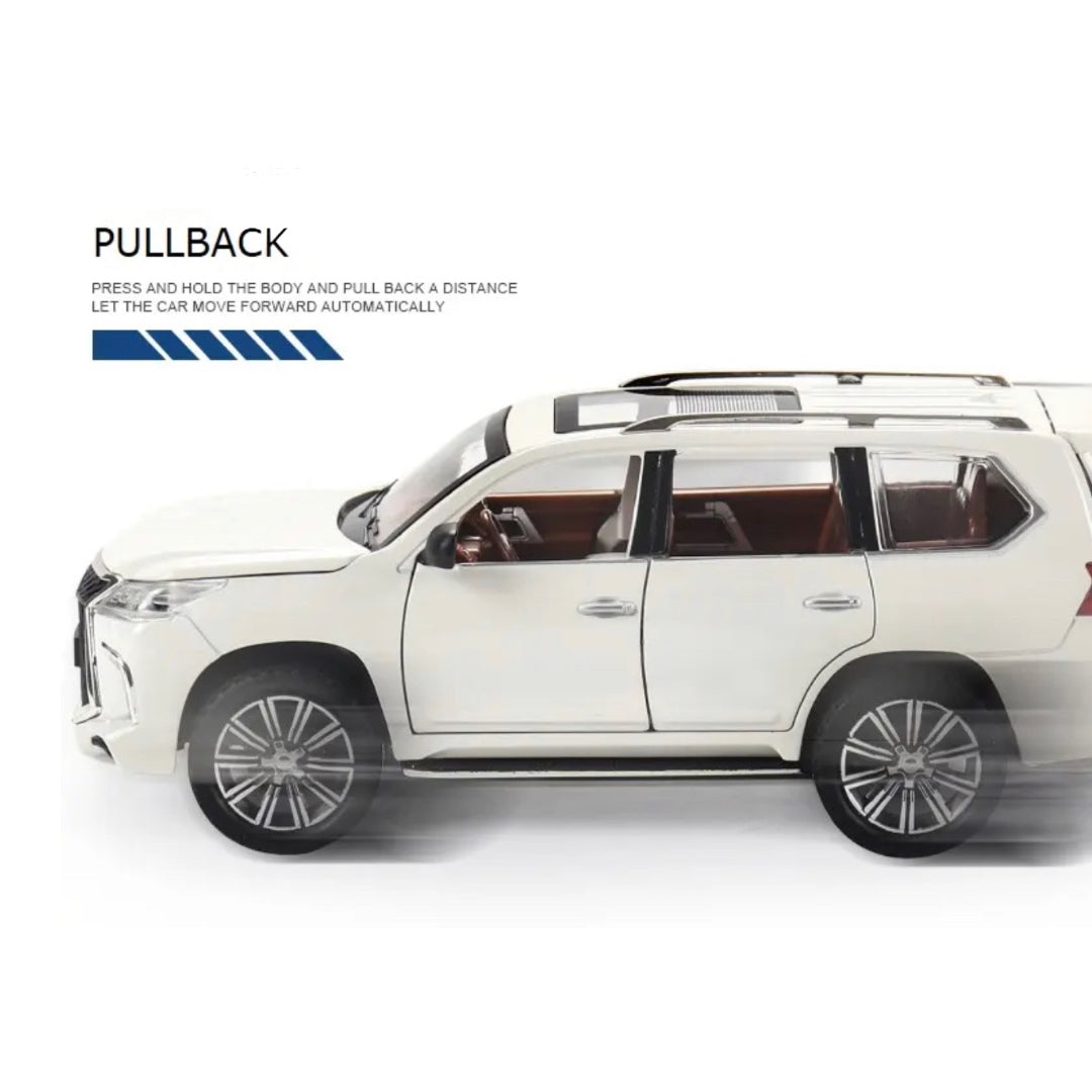 Lexus Lx570 Metal Car Toys For Kids 1:24 - White