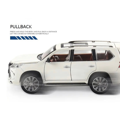 Lexus Lx570 Metal Car Toys For Kids 1:24 - White