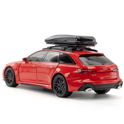 Audi Rs6 Travel Version Metal Car Toys For Kids 1:24 - Red