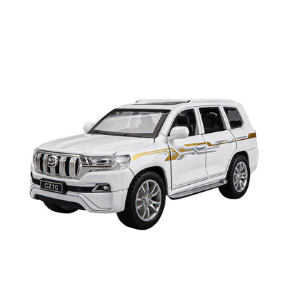 Toyota Prado Model Metal Car Toys For Kids 1:32 - White