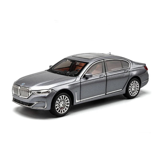 BMW 7 Series 760Li Metal Car Toys For Kids 1:24 - Gray