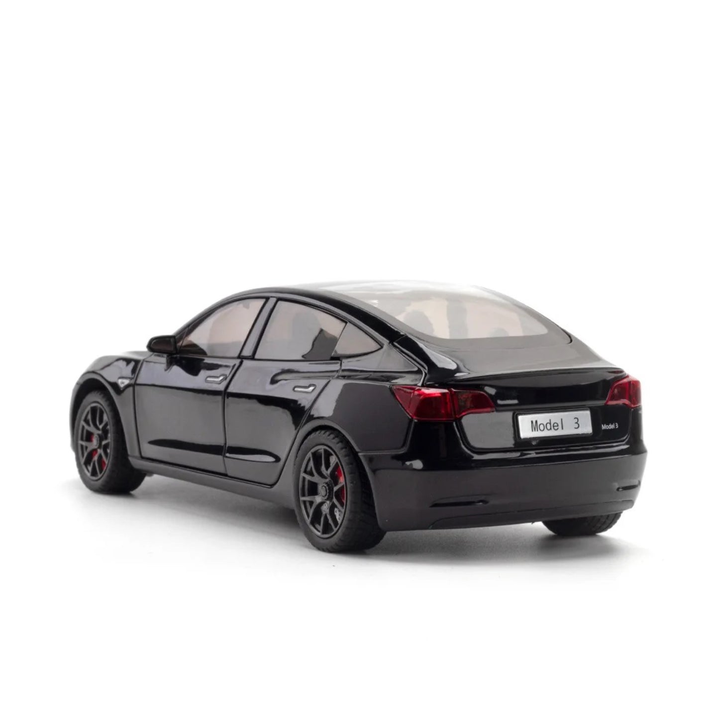 Tesla Model 3 Metal Car Toys For Kids 1:24 - Black