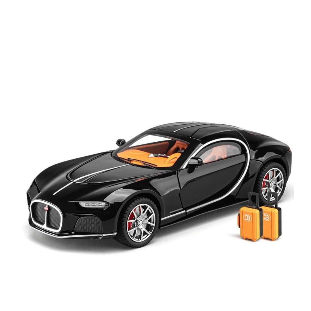 Bugatti Atlantic Metal Car Toys For Kids 1:24 - Black