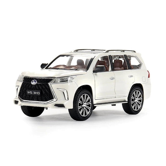 Lexus Lx570 Metal Car Toys For Kids 1:24 - White