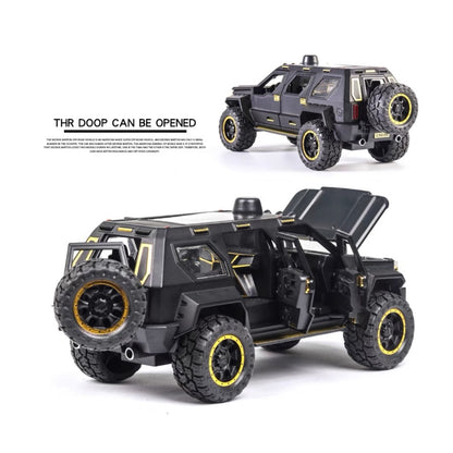 George Patton Metal Car Toys For Kids 1:24 - Black