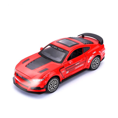 Ford Mustang Gt500 Metal Car Toys For Kids 1:32 - Red