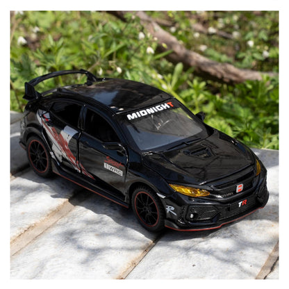 Honda Civic Type-R Car Metal Car Toys For Kids 1:32 - Black