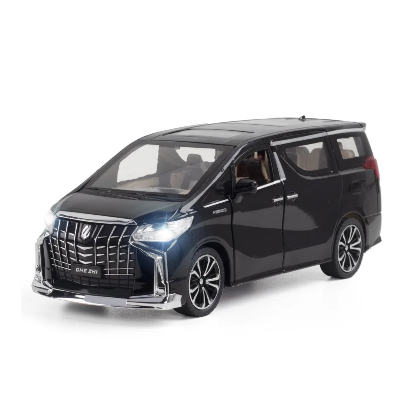 Toyota Alphard Metal Car Toys For Kids 1:24 - Black