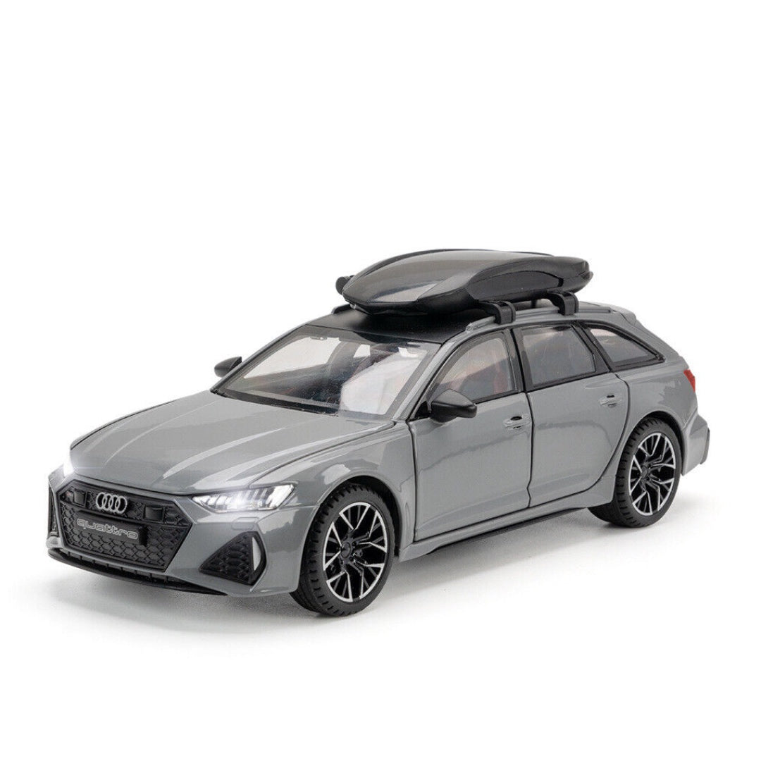 Audi Rs6 Travel Version Metal Car Toys For Kids 1:24 - Silver