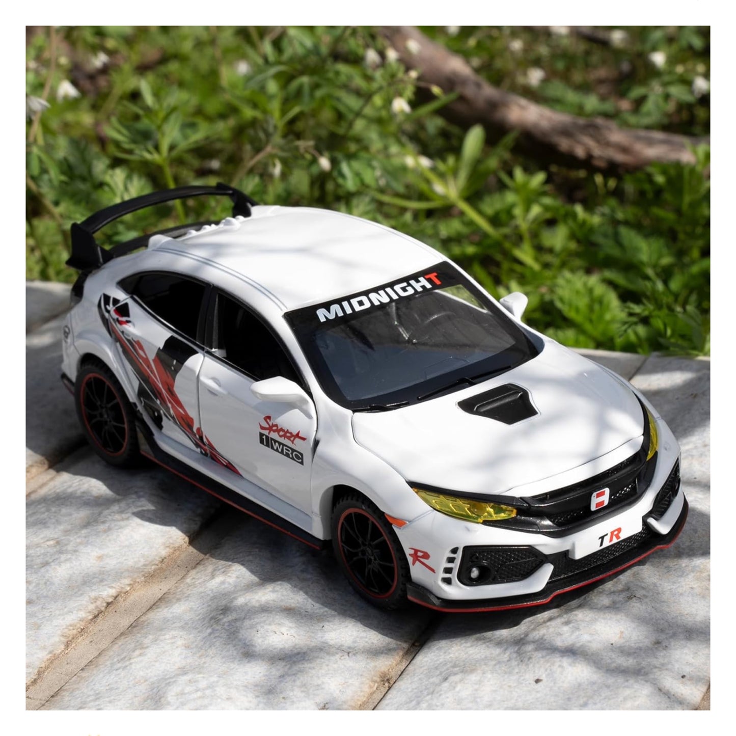 Honda Civic Type-R Car Metal Car Toys For Kids 1:32 - White