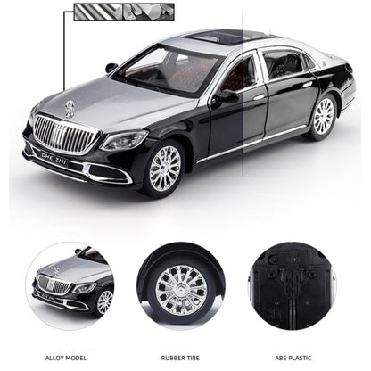 Maybach Amg Gls600 Metal Car Toys For Kids 1:24 - Silver