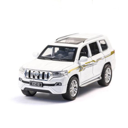 Toyota Prado Model Metal Car Toys For Kids 1:32 - White