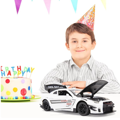 GTR Sports Car Metal Car Toys For Kids 1:24 - White