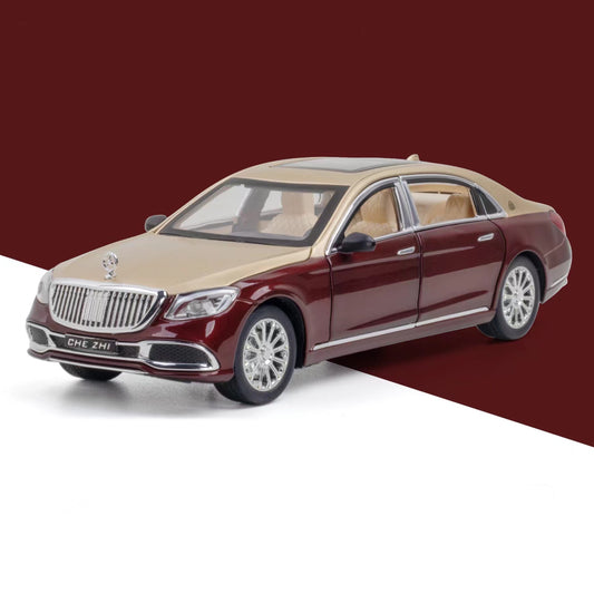 Maybach Amg Gls600 Metal Car Toys For Kids 1:24 - Golden