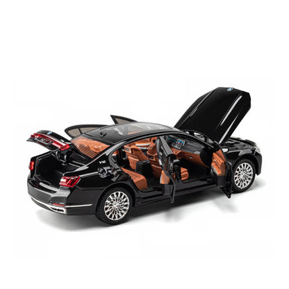 BMW 7 Series 760Li Metal Car Toys For Kids 1:24 - Black