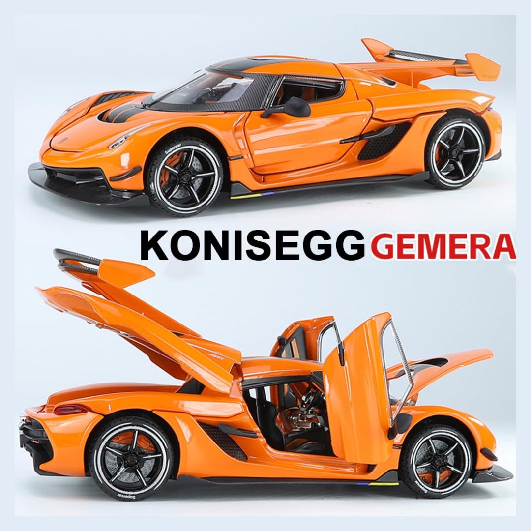 Koenigsegg One Metal Car Toys For Kids 1:24 - Orange