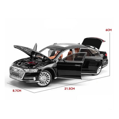 Audi A8 Metal Car Toys For Kids 1:24 - Black