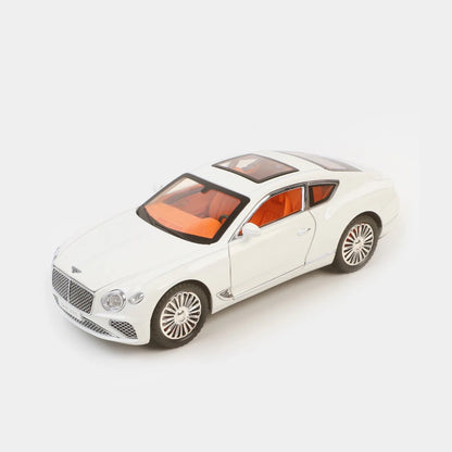 Bentley Continental Metal Car Toys For Kids 1:24 - White