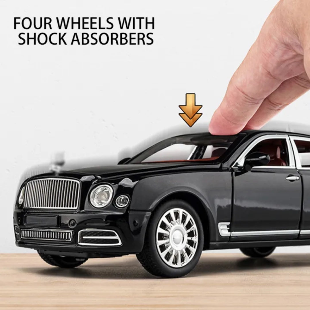 Bentley Mulsanne Metal Car Toys For Kids 1:24 - Black