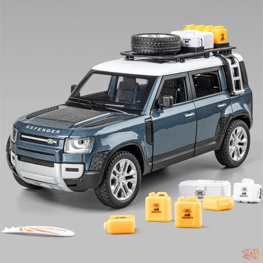 Authorized Land Rover Defender Metal Car Toys For Kids 1:24 - Blue