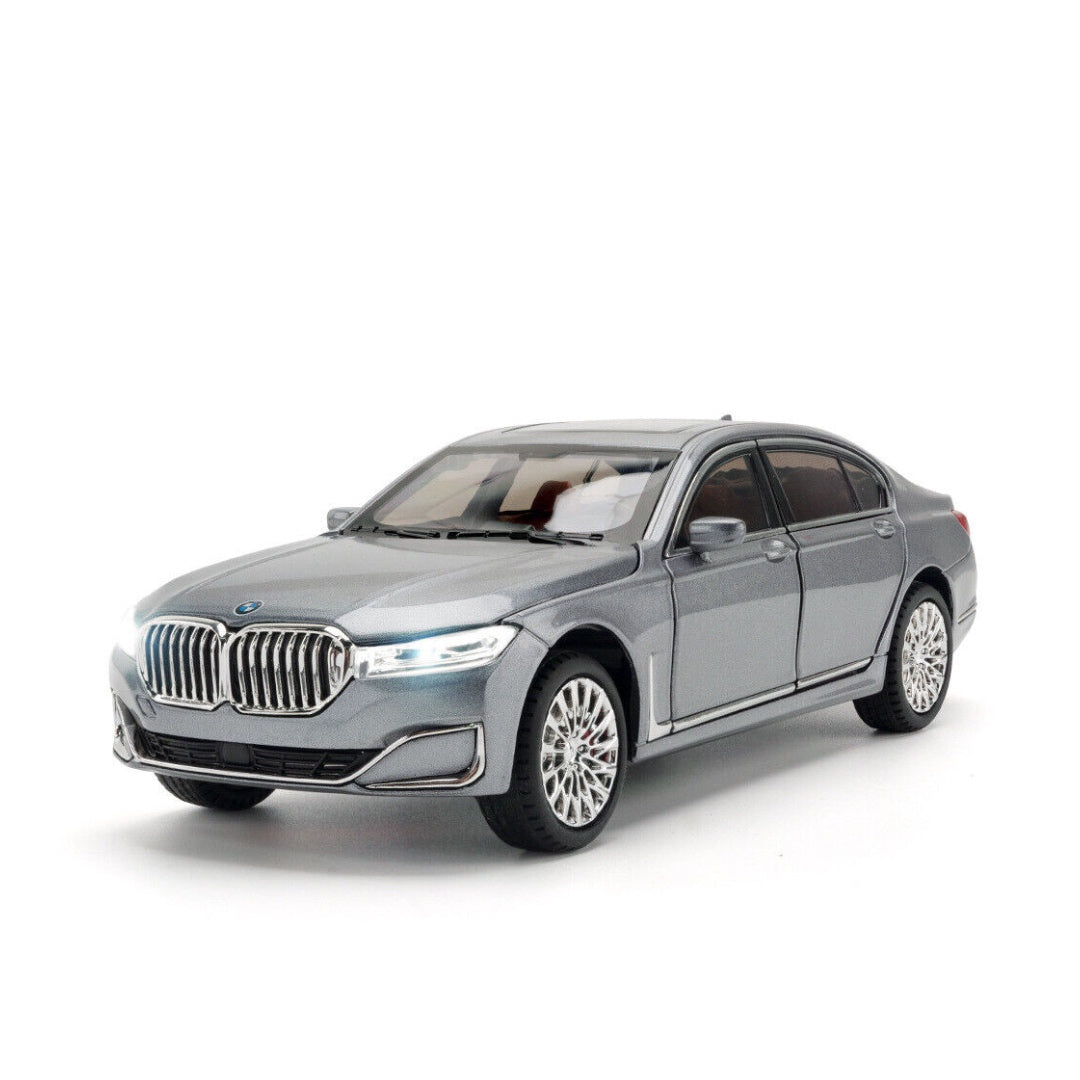 BMW 7 Series 760Li Metal Car Toys For Kids 1:24 - Gray