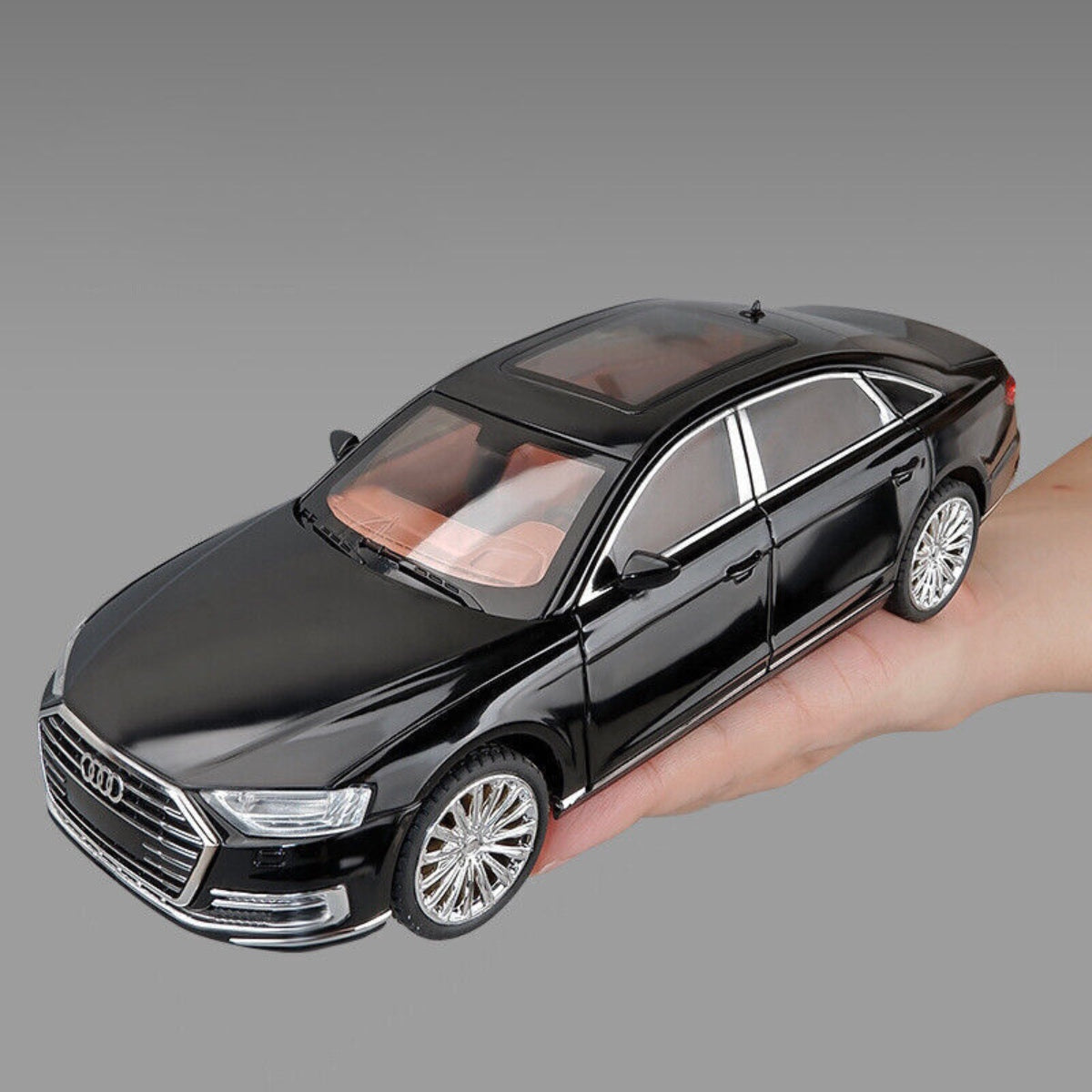 Audi A8 Metal Car Toys For Kids 1:24 - Black