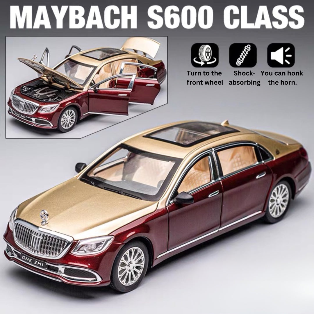 Maybach Amg Gls600 Metal Car Toys For Kids 1:24 - Golden