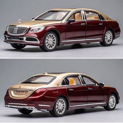 Maybach Amg Gls600 Metal Car Toys For Kids 1:24 - Golden