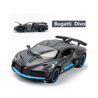 Bugatti Divo Metal Car Toys For Kids 1:32 - Black