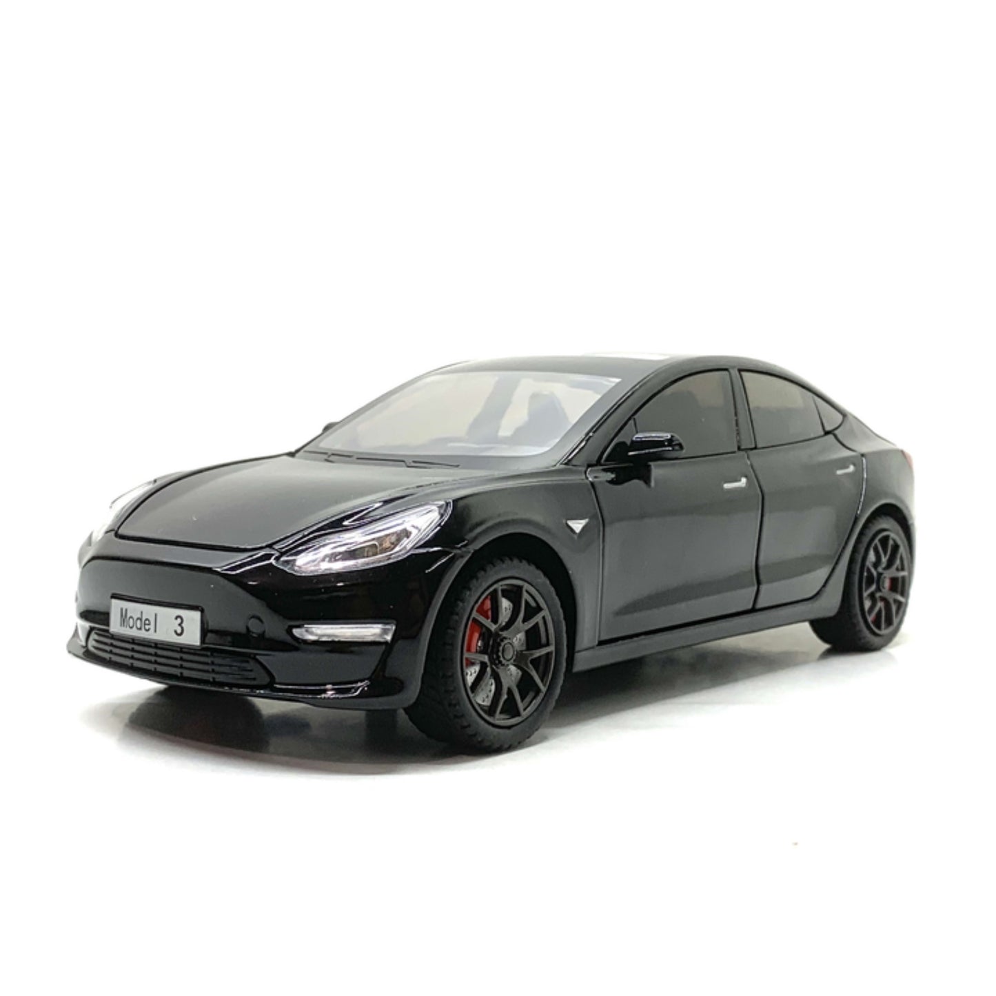 Tesla Model 3 Metal Car Toys For Kids 1:24 - Black