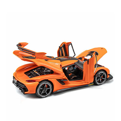 Koenigsegg One Metal Car Toys For Kids 1:24 - Orange