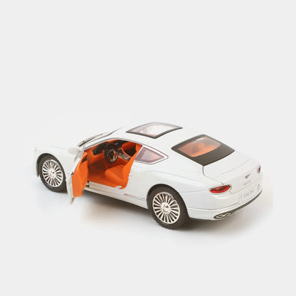 Bentley Continental Metal Car Toys For Kids 1:24 - White