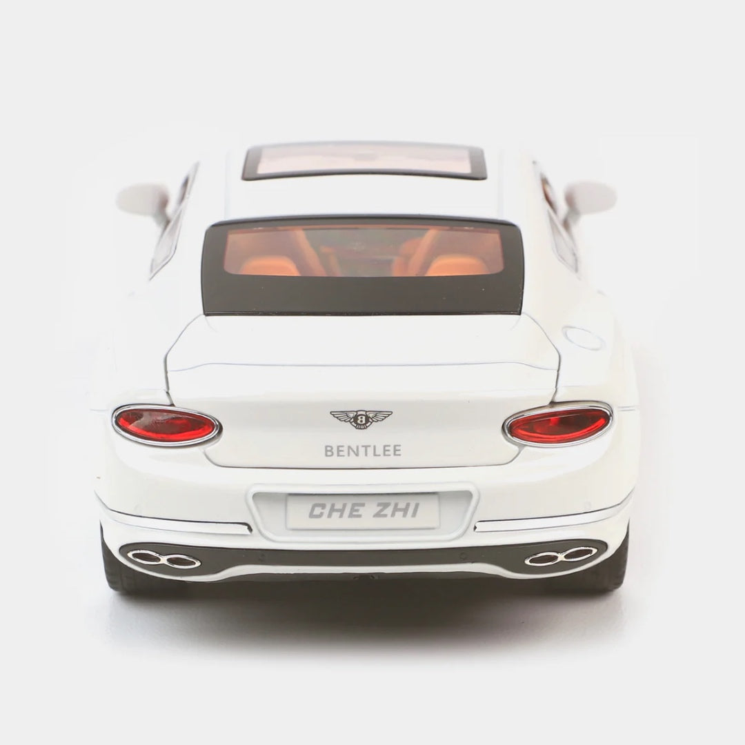 Bentley Continental Metal Car Toys For Kids 1:24 - White