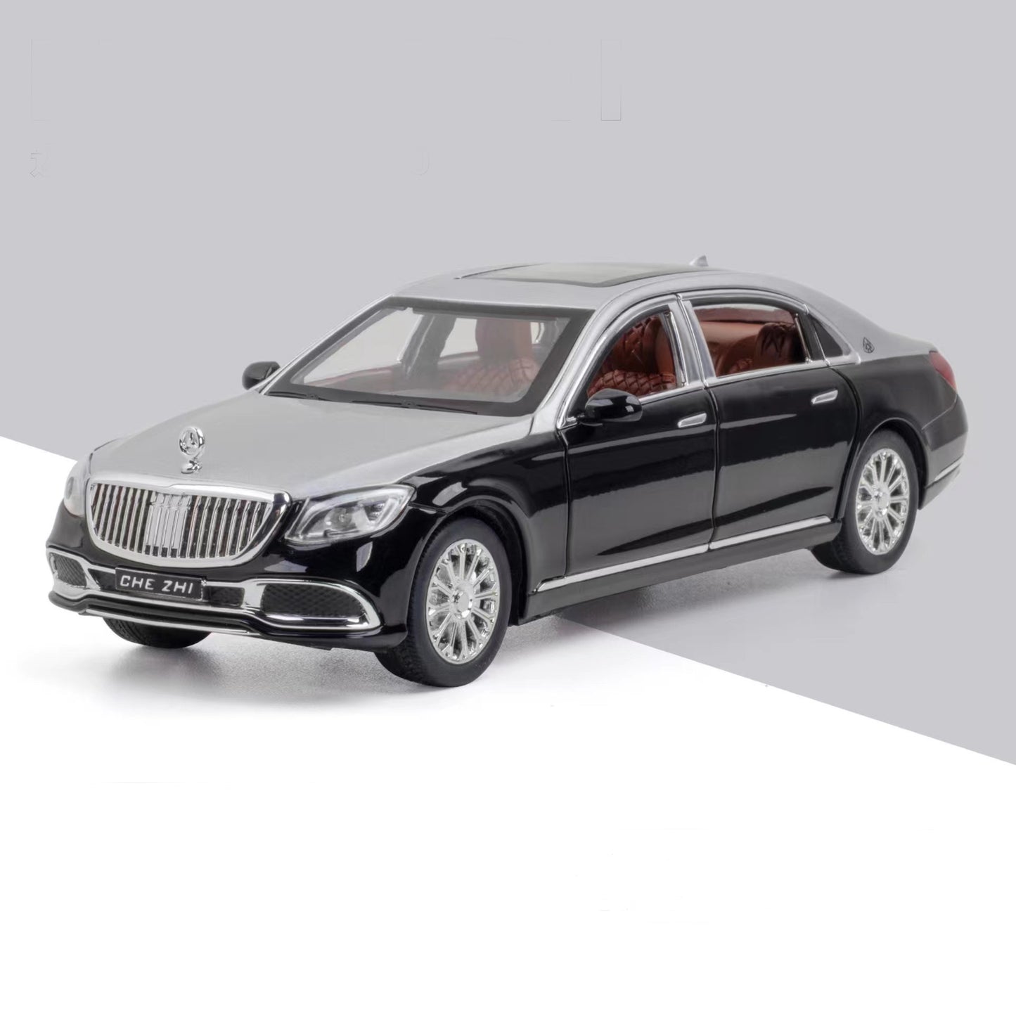 Maybach Amg Gls600 Metal Car Toys For Kids 1:24 - Silver