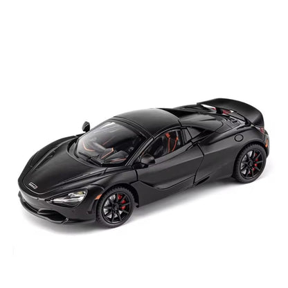 Mclaren 720S Convertible Metal Car Toys For Kids 1:24 - Black