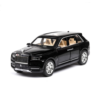 Rolls Royce Cullinan Model Metal Car Toys For Kids 1:24 - Black