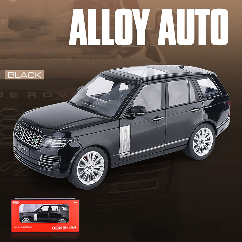 Authorized Range Rover Metal Car Toys For Kids 1:18 - Black