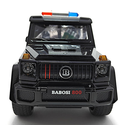 Mercedes Benz Brabus 800 Russian Police Car Metal Car Toys For Kids 1:18 - Black