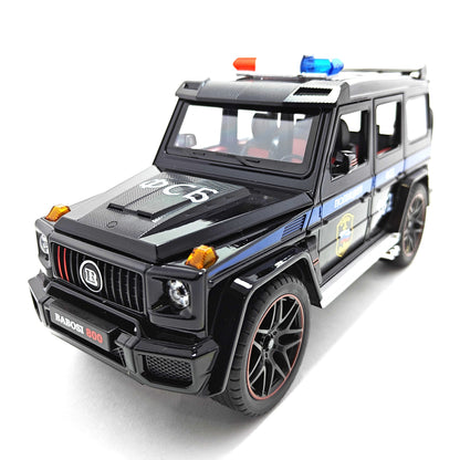 Mercedes Benz Brabus 800 Russian Police Car Metal Car Toys For Kids 1:18 - Black