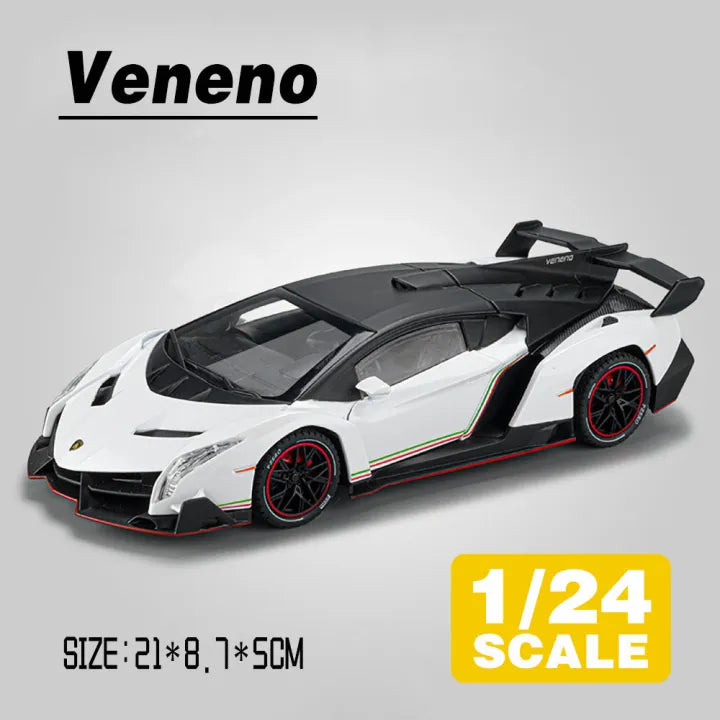 Lamborghini Venom Metal Car Toys For Kids 1:24 - Red