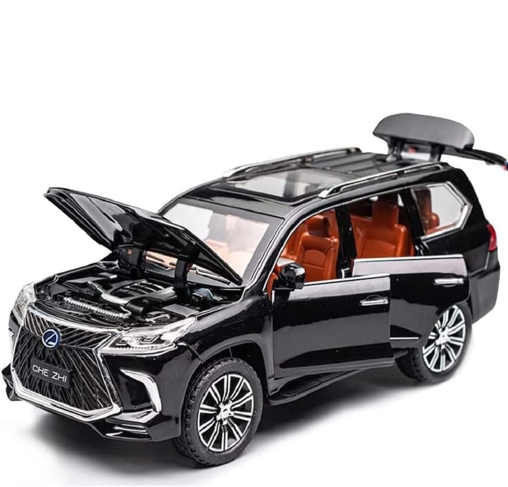 Lexus Lx570 Metal Car Toys For Kids 1:24 - Black